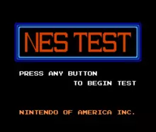 Image n° 1 - titles : NES Test Cart